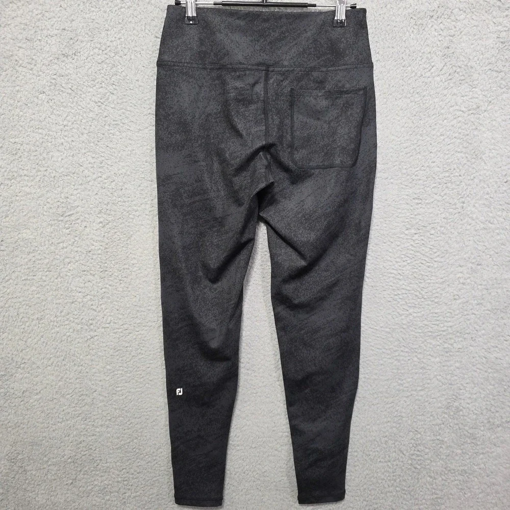 Footjoy Womens Active Leggings Golf Tennis Ankle Length Size Small Black - Picture 4 of 5